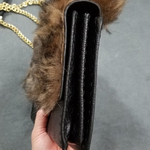 🚫SOLD🚫NWT TED BAKER FAUX FUR LEATHER CROSSBODY - Picture 6 of 8
